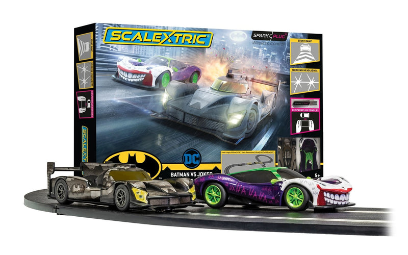 Scalextric C1415M - Batman vs Joker Spark Plug Analogue Race Set