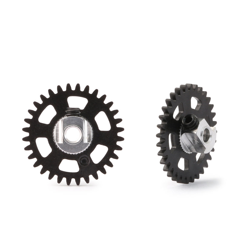 NSR-6430/31/32/33/34 - Spur, Sidewinder, Aluminium Hub, 3/32", Ø17.5mm, 30T-34T, plastic
