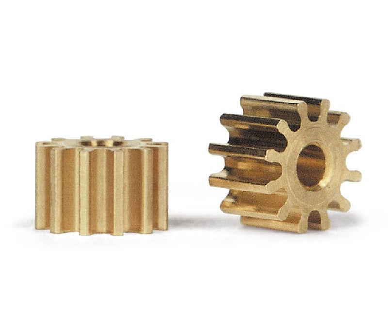 Slot.It PI6711o/12o - Brass Pinions, 11-12 Teeth, Ø6.75mm (2x)