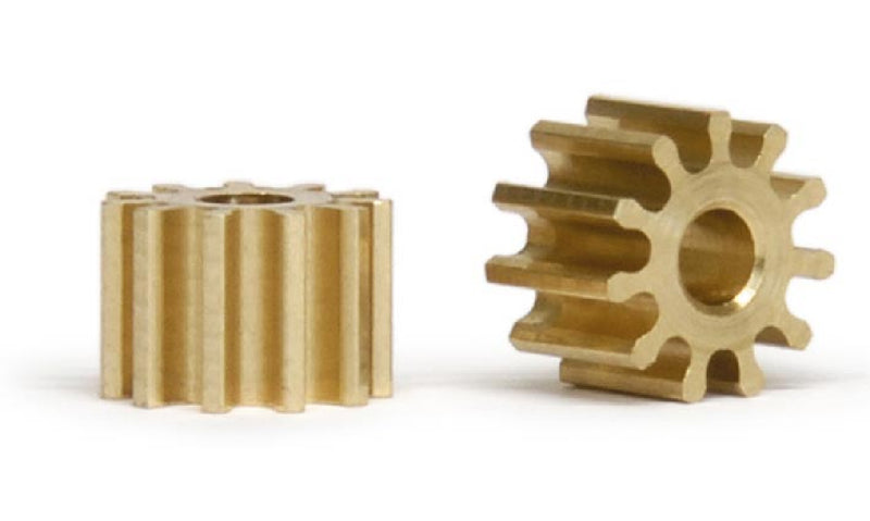 Slot.It PI6711o/12o - Brass Pinions, 11-12 Teeth, Ø6.75mm (2x)