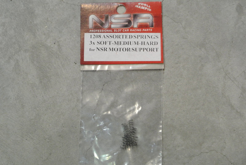 NSR-1208 Assorted springs (3xsoft/medium/hard) for NSR motor support