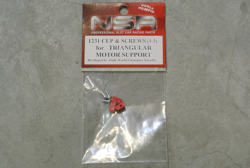 NSR-1231 Cup & screws set (for NSR triang. motor support)