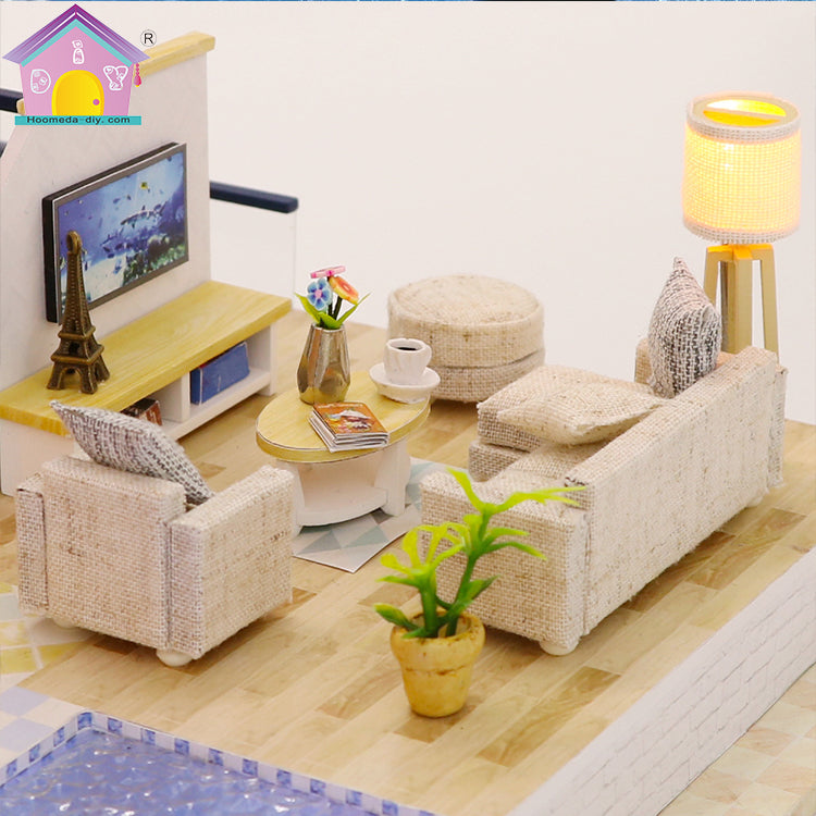 13849Z - Mermaid Tribe Luxury House (w/acrylic dust cover, tool set, musical box)