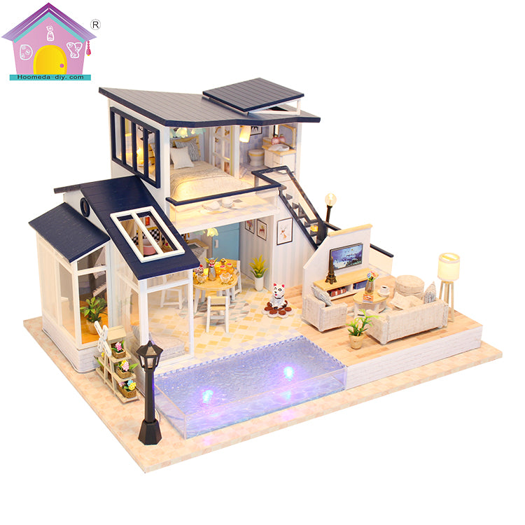 13849Z - Mermaid Tribe Luxury House (w/acrylic dust cover, tool set, musical box)