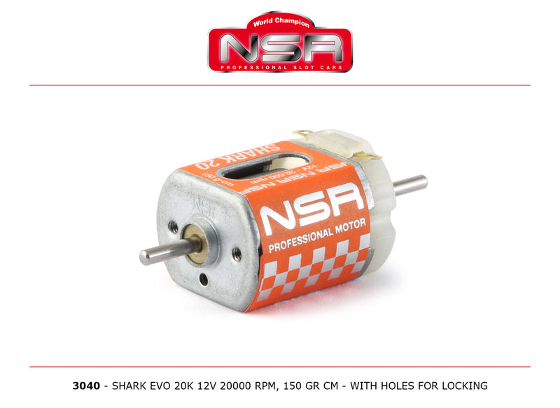 NSR-3040 Shark 20 EVO Motor (20,000rpm, 150g/cm @ 12V)
