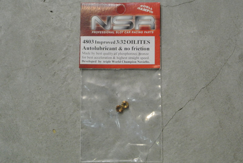 NSR-4803 Improved 3/32 oilites (auto-lubricant & no friction)