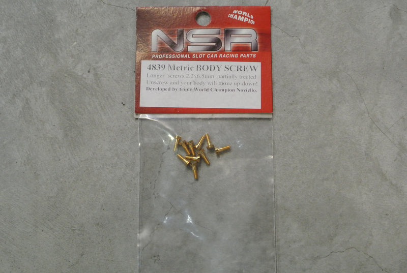 NSR-4839 Metric body screws set partially threaded(2.2x6.5)mm