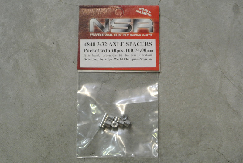 NSR-4840 3/32 Axle spacers (0.16"/4mm)