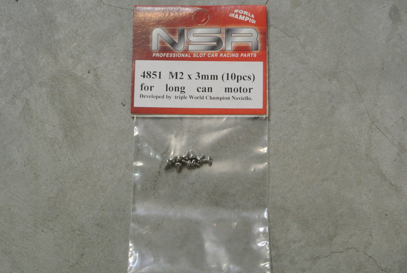 NSR-4851 Screws (M2x3mm) for long can motor