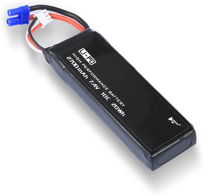 Hubsan H501S-14 - 2S, 7.4V, 2700mAh, 10C Lithium Polymer Rechargeable Battery
