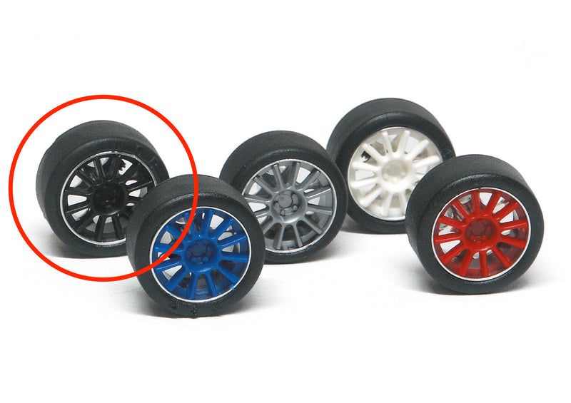 NSR-5430 - 12-Spoke Wheel Inserts, BLACK (for 17" wheels) 4pcs