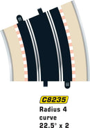 Scalextric C8235 - Radius 4 Curve, 22.5 degree (2x)