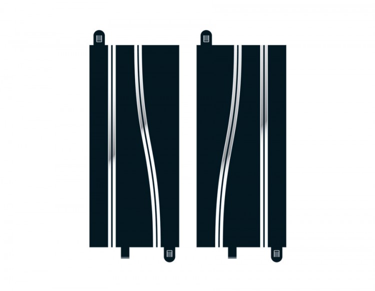 Scalextric C8246 - Side Swipe Full Straight, 350mm (2x)