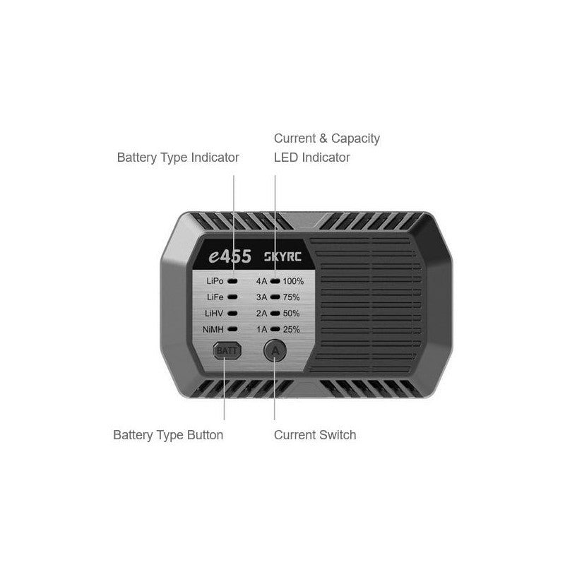 SkyRC E455 - 4S Balanced, LiPo Charger