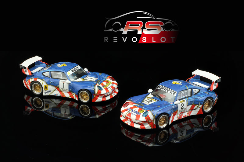 RevoSlot RS0116 - Porsche 911 GT2 #1 & #2 Hello Racing Team Twin Car Set