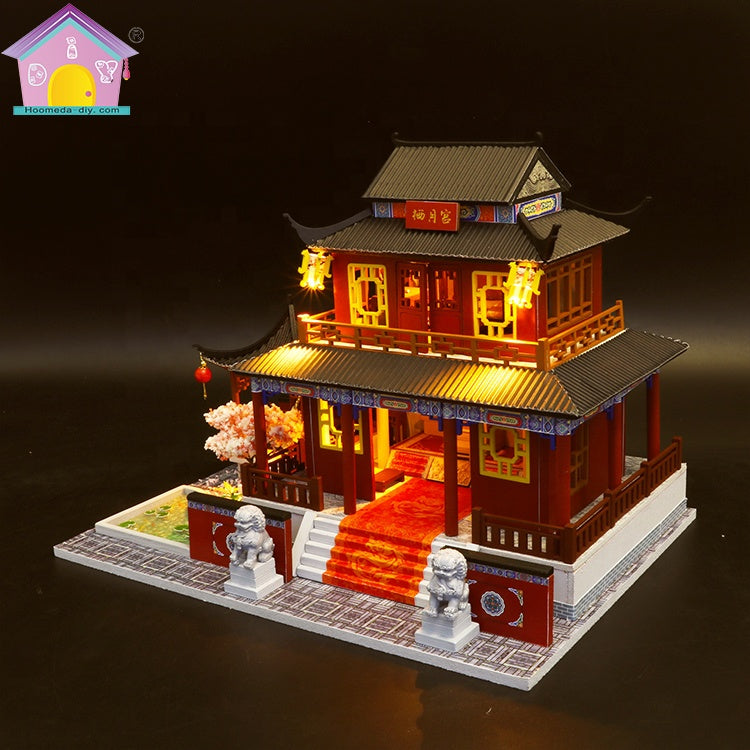 M909Z - "Eternal Love" Chinese Palace (w/acrylic dust cover, tool set, musical box)