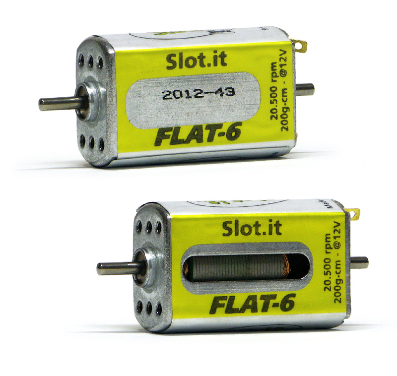 Slot.It MN09ch - Flat-6 20k RPM motor, 200g*cm @12V, different opening case