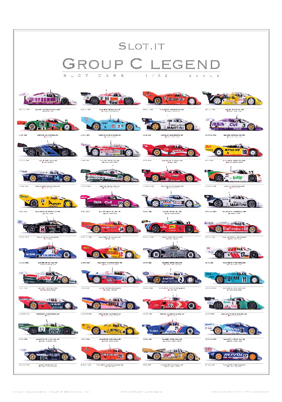 Slot.It PGRC-2 - Poster of Group C Car Legends by Slot.It (2011-2017)