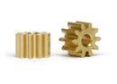 Slot.It PI6010/11O - Brass Pinions, 10-11 Teeth, Ø6mm (2x)
