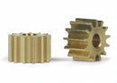 Slot.It PS10/11/12/13 - Brass Pinions, 10-13 Teeth, Ø6.5mm (2x)