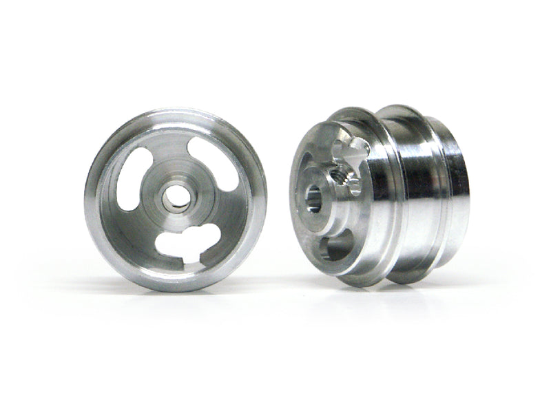 Slot.It W15810215AF - (Ø15.8x10x1.5)mm Aluminium Wheels, Double Shoulder, M2 Grub (2x)