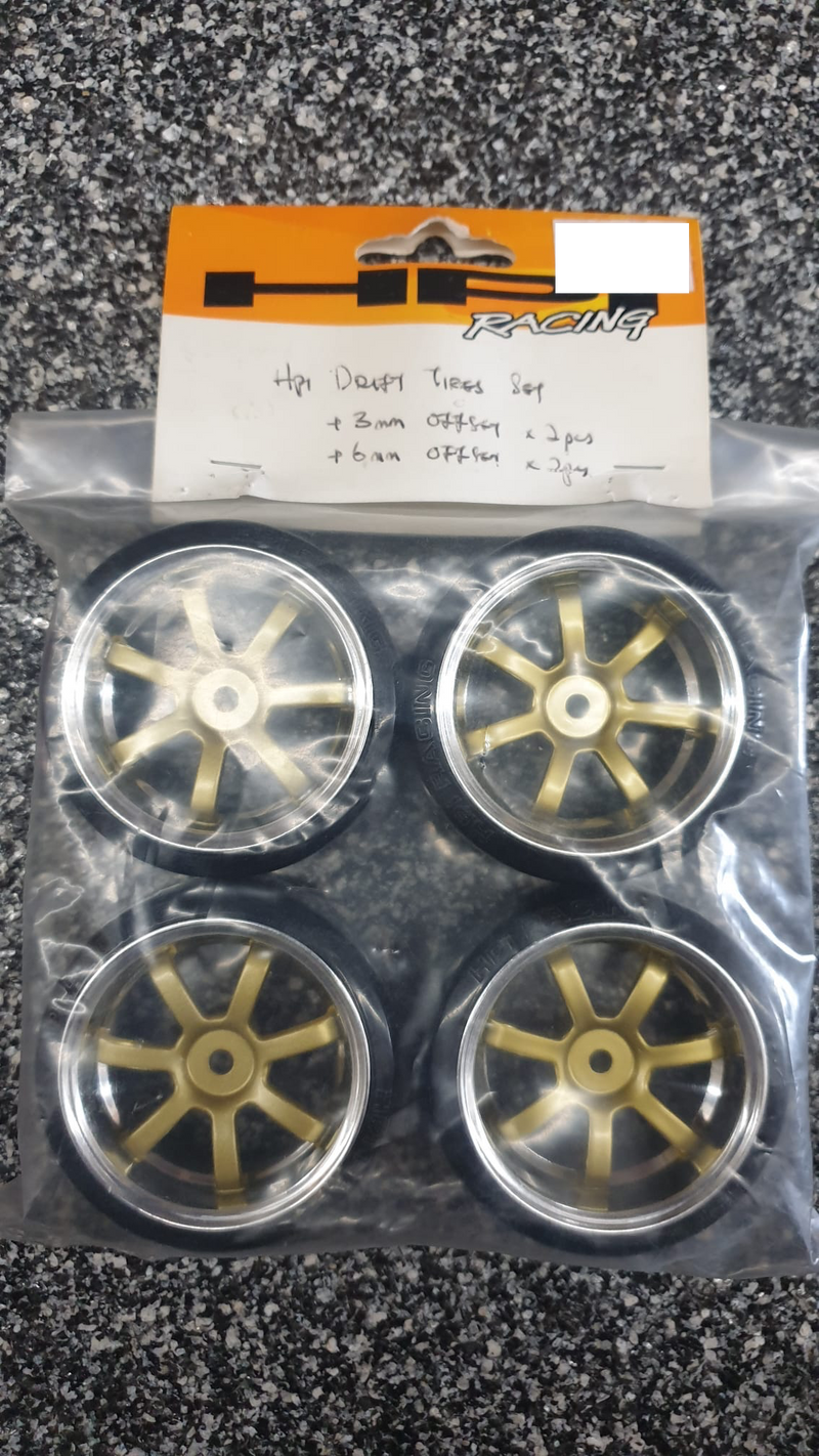 HPI Pre-Mounted Drift Wheel Set (for 1/10th Scale Drift Cars)